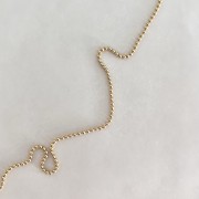 Srebrny pozłacany naszyjnik KULKA mini