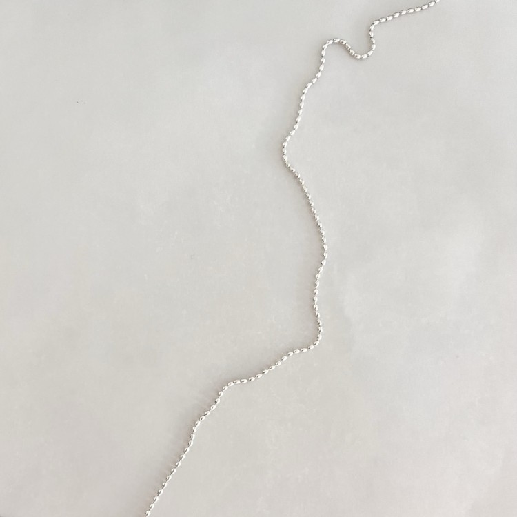 Srebrny naszyjnik srebrna perełka