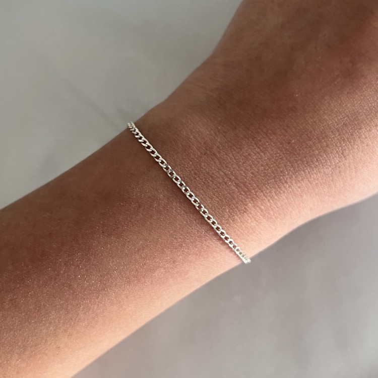 Srebrna bransoletka PANCERKA