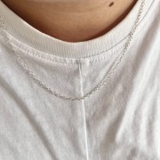 Srebrny naszyjnik łańcuch mini