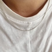 Srebrny naszyjnik srebrna perełka