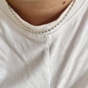 Srebrny naszyjnik choker srebrna PERŁA