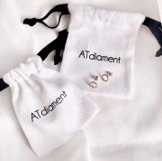 Srebrne kolczyki koła z cyrkoniami 11mm