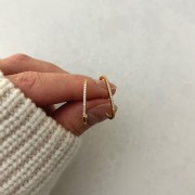 Srebrne pozłacane kolczyki z cyrkoniami nieoczywiste