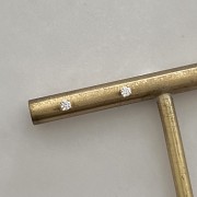 Srebrne pozłacane kolczyki z cyrkonią 3mm DROBNE