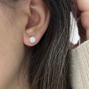 Srebrne kolczyki z cyrkoniami STYLOWE