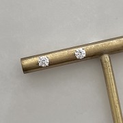 Srebrne kolczyki z cyrkoniami 5mm