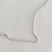 Srebrny naszyjnik choker KULKA