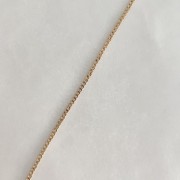 Srebrna pozłacana bransoletka na kostkę PANCERKA