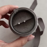 Srebrne kolczyki z cyrkonią 3mm DROBNE