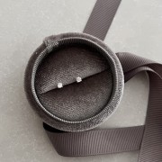 Srebrne kolczyki z cyrkonią 3mm DROBNE