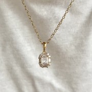 Srebrny pozłacany naszyjnik WYTWORNY