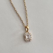 Srebrny pozłacany naszyjnik WYTWORNY