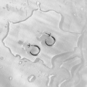 Srebrne kolczyki koła małe