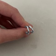 Srebrne kolczyki koła małe