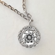 Srebrny naszyjnik koło z cyrkoniami STYLOWY