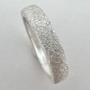 Srebrny  pierścionek MATOWY