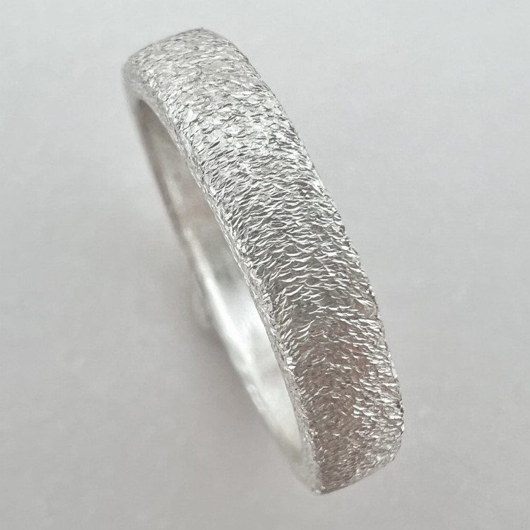 Srebrny  pierścionek MATOWY