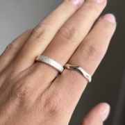Srebrny  pierścionek MATOWY