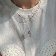 Srebrny naszyjnik MUSZELKA