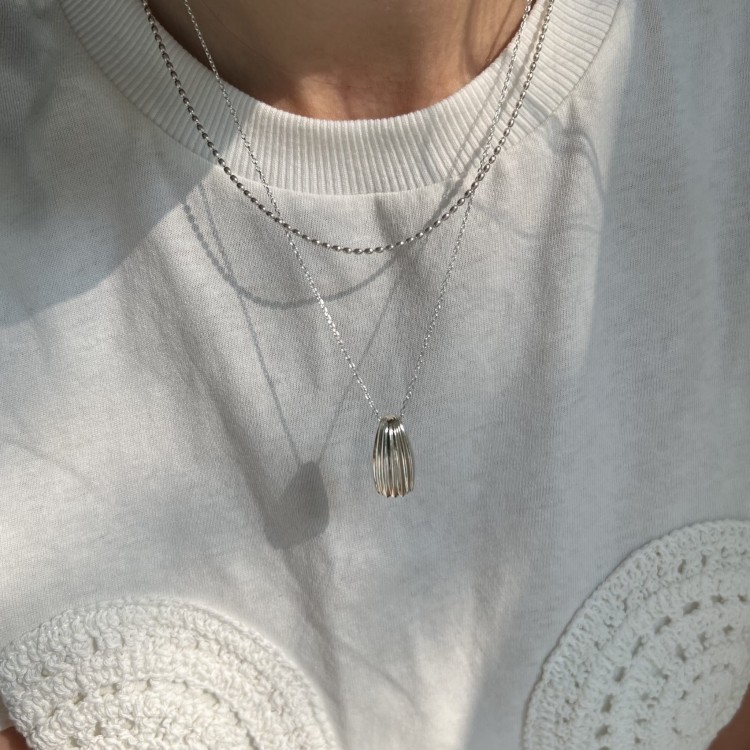 Srebrny naszyjnik MUSZELKA