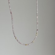 Naszyjnik MALINA kryształ górski kamienie naturalne