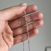 Naszyjnik MALINA kryształ górski kamienie naturalne