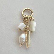 3 perły + zawieszka