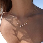 Srebrny naszyjnik lawa wulkaniczna SIŁA