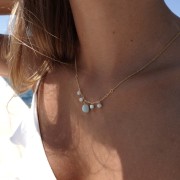 Srebrny naszyjnik angelit TAJEMNICA