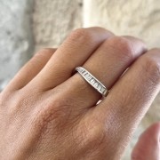 Srebrny pierścionek z cyrkoniami FORMA no. 2