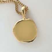 Srebrny pozłacany naszyjnik SUROWY