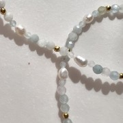 Naszyjnik MORGANIT WIOSNA kamienie naturalne