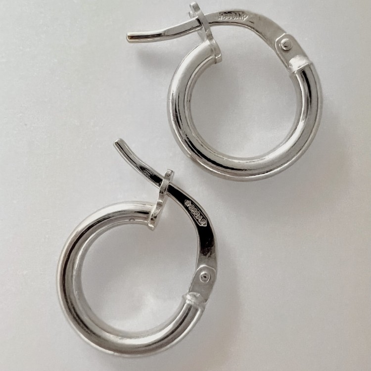 Srebrne kolczyki koła