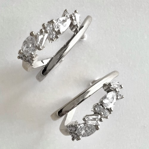 Srebrne kolczyki z cyrkoniami SREBRNY BLASK