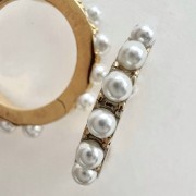 Srebrne pozłacane kolczyki koła PEREŁKI