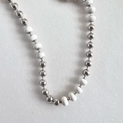 Srebrny naszyjnik choker z kulek BIEL