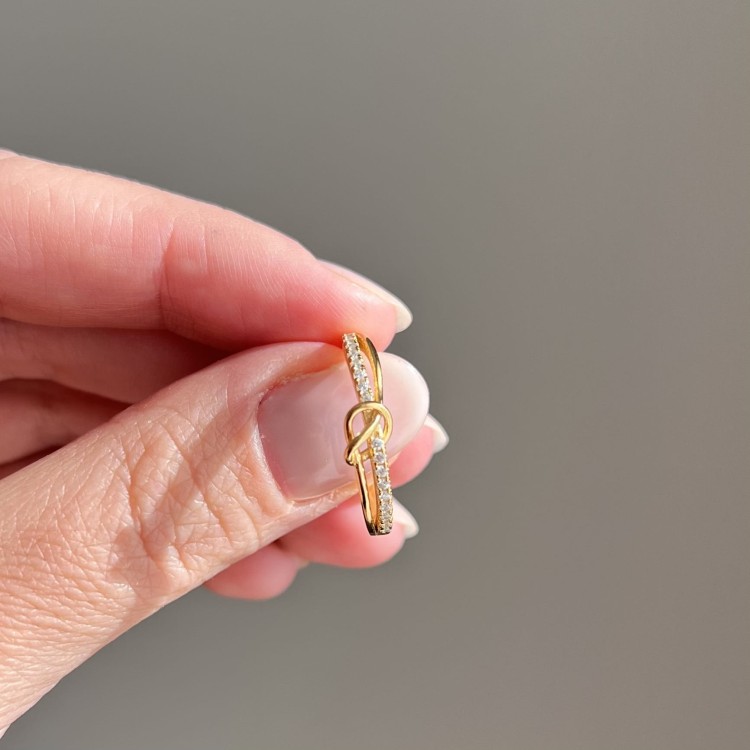 Srebrny pozłacany pierścionek SUPEŁ