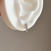 Srebrne kolczyki z cyrkoniami NIEOCZYWISTE