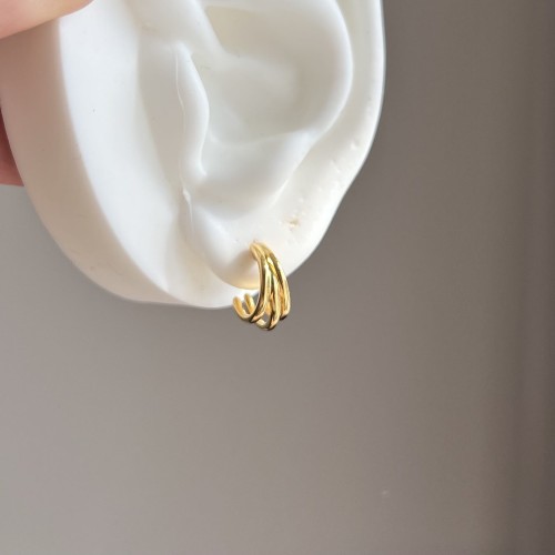 Srebrne kolczyki z cyrkoniami NIEOCZYWISTE