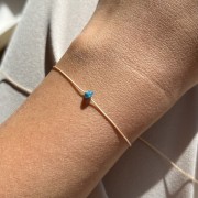 Bransoletka na szczęście  | kryształ górski, masa perłowa, kamień księżycowy