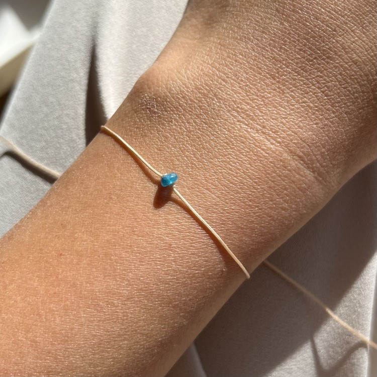 Bransoletka na szczęście  | kryształ górski, masa perłowa, kamień księżycowy