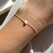 Bransoletka na szczęście  | kryształ górski, masa perłowa, kamień księżycowy