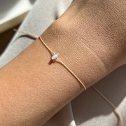 Bransoletka na szczęście  | kryształ górski, masa perłowa, kamień księżycowy