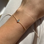 Bransoletka na szczęście  | kryształ górski, masa perłowa, kamień księżycowy