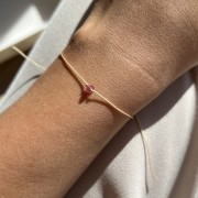 Bransoletka na szczęście  | kryształ górski, masa perłowa, kamień księżycowy