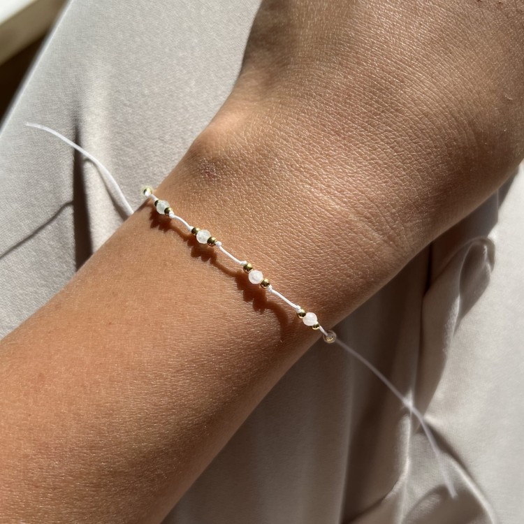 Bransoletka na szczęście  | morganit