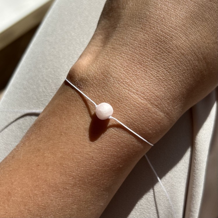 Bransoletka na szczęście  | kamień Różowy