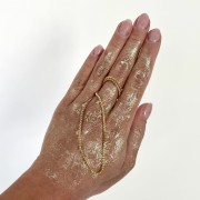 Srebrny pozłacany naszyjnik choker vintage