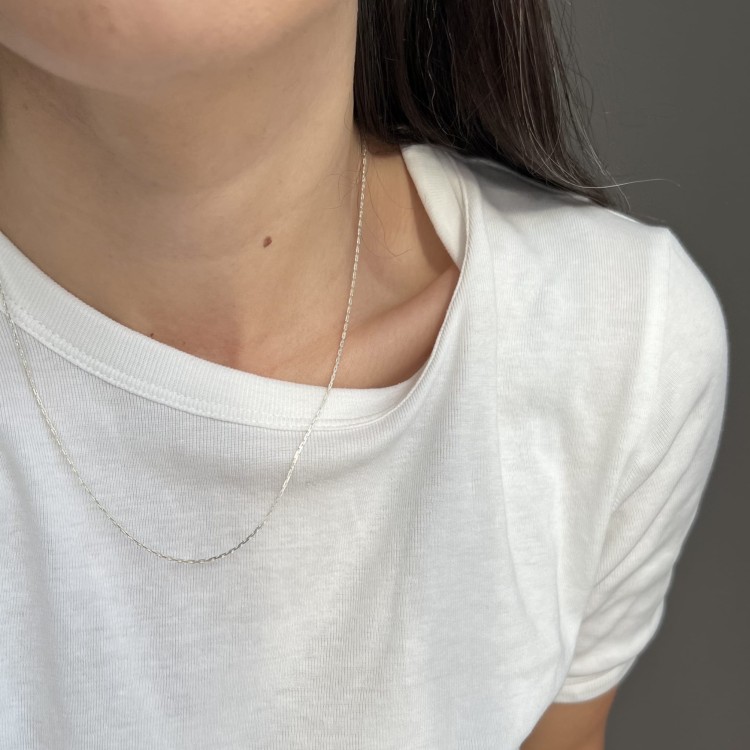 Srebrny naszyjnik ŁAŃCUCH delikatny